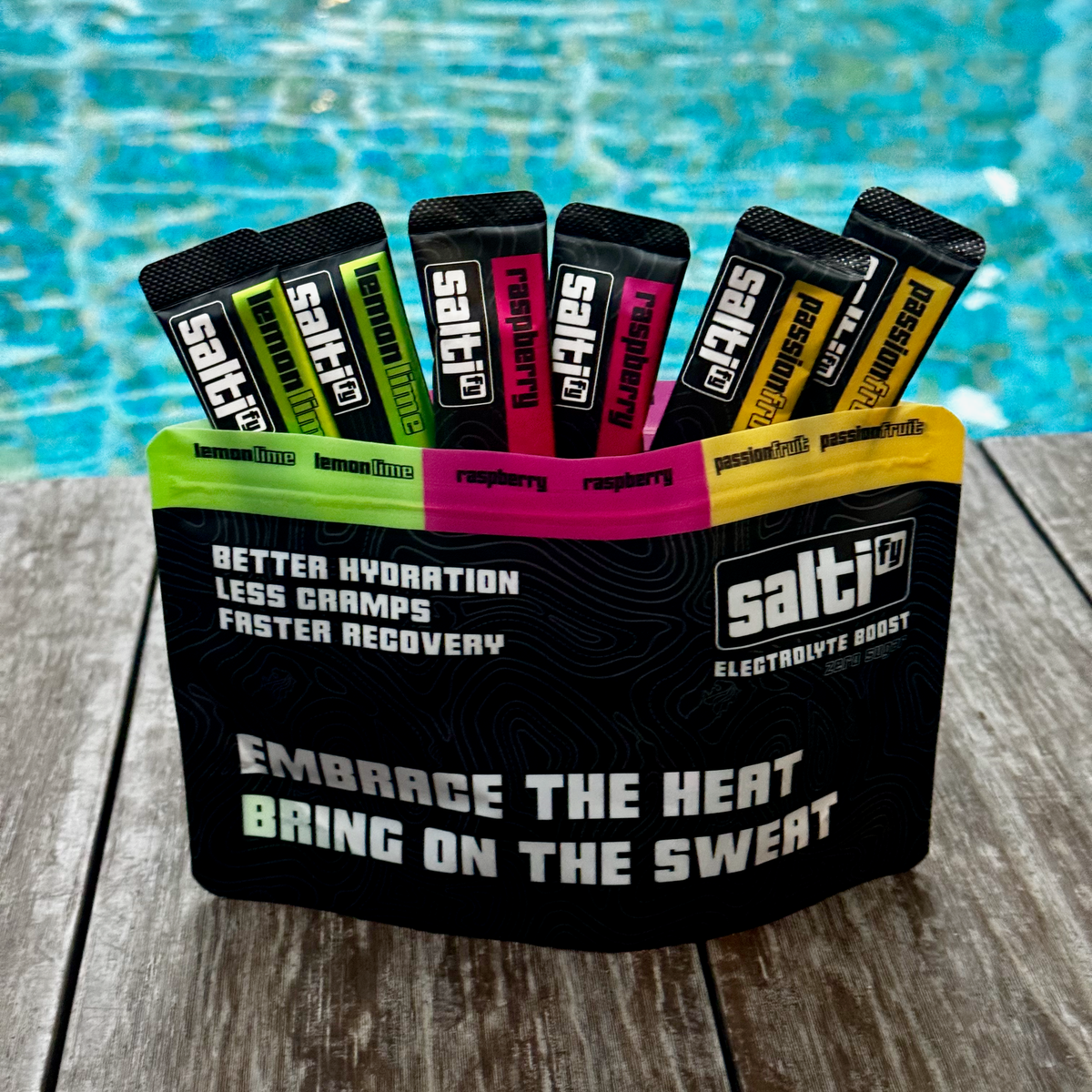 Saltify Taster pack (12 sachets) with Soft Flask