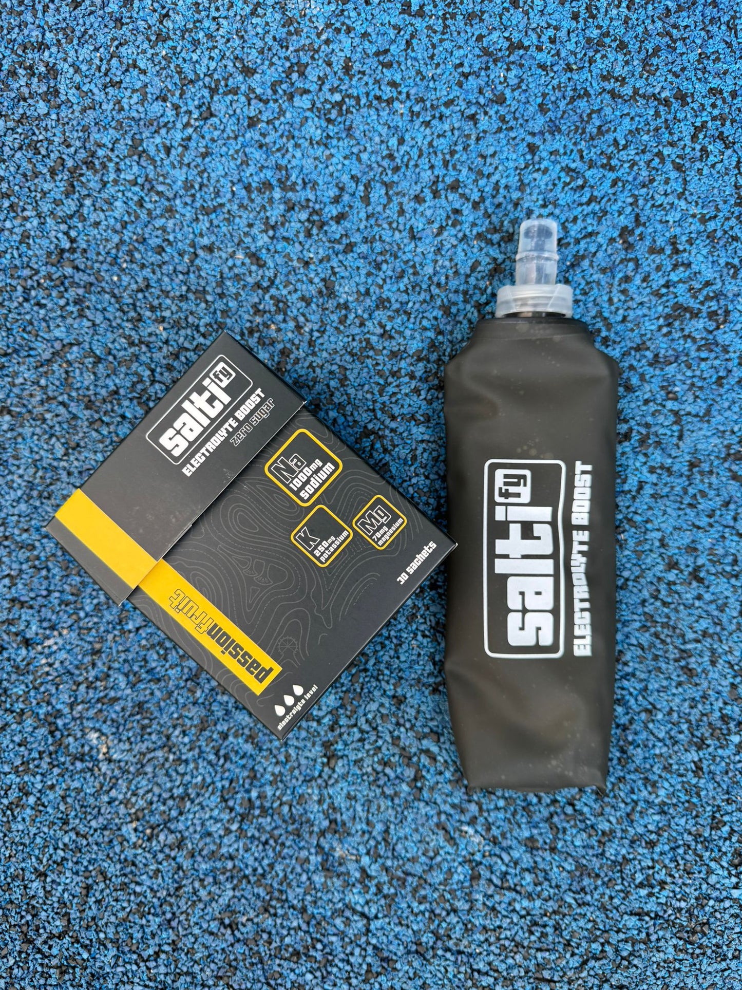 Free Soft Flask with any Box of Saltify